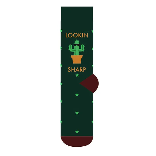 otter-house-looking-sharp-socken-1-paar-kaktus-geschenk image 1