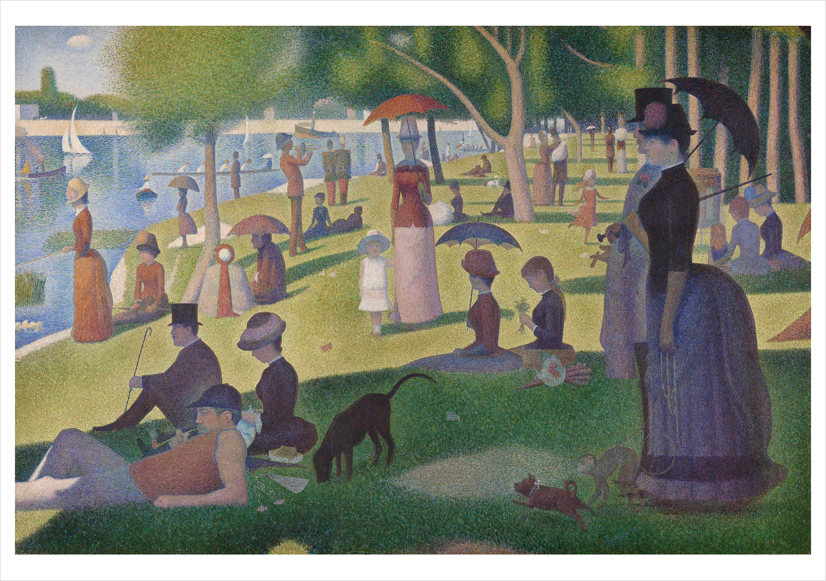 pomegranate-blank-notecards-a-sunday-on-la-grande-jatte-klappkarte-blanko image 1