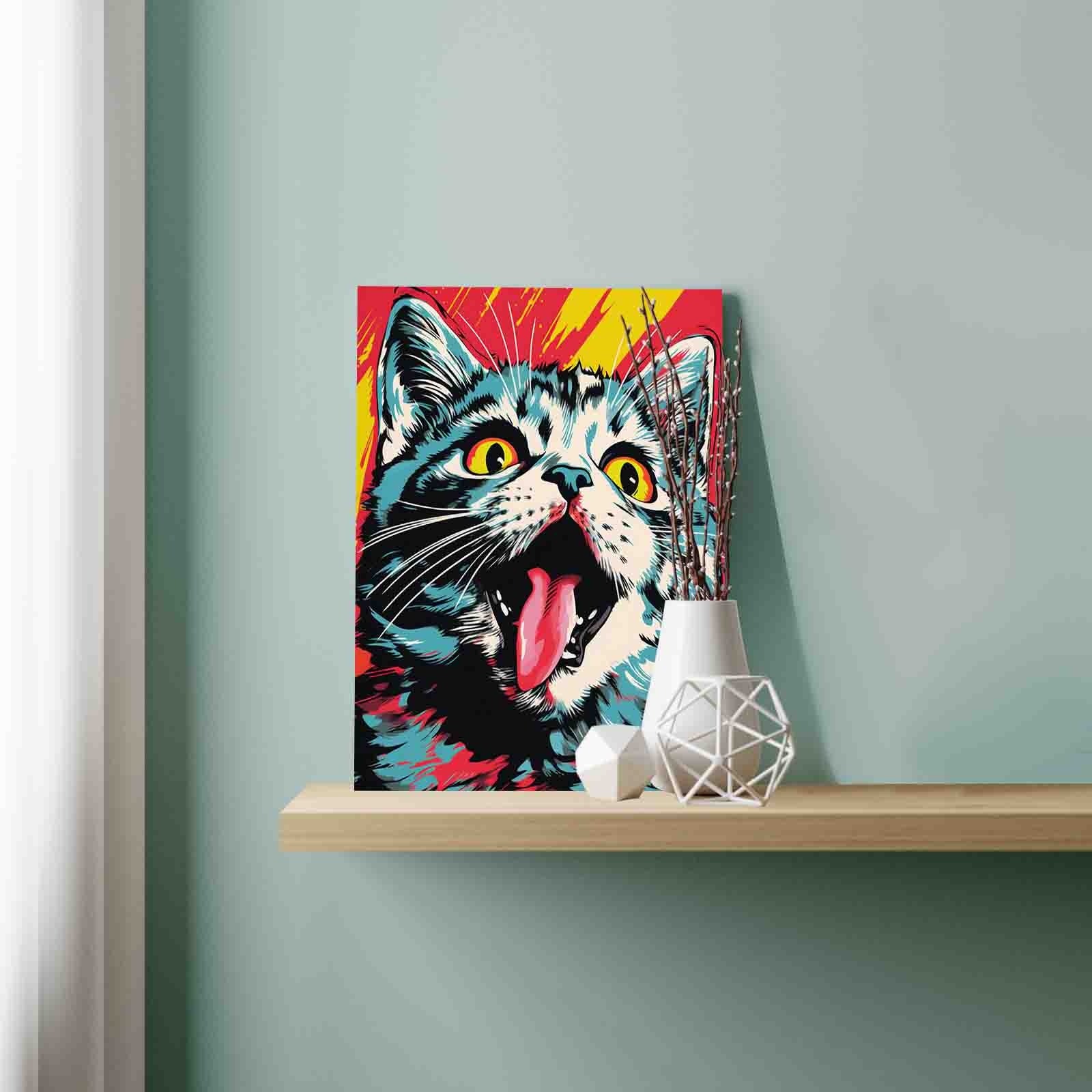 tucocoo-excited-cat-pop-art-malen-nach-zahlen-katze image 3