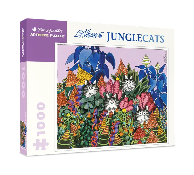 pomegranate-b-kliban-jungle-cats-puzzle-1000-teile-katzen image 1
