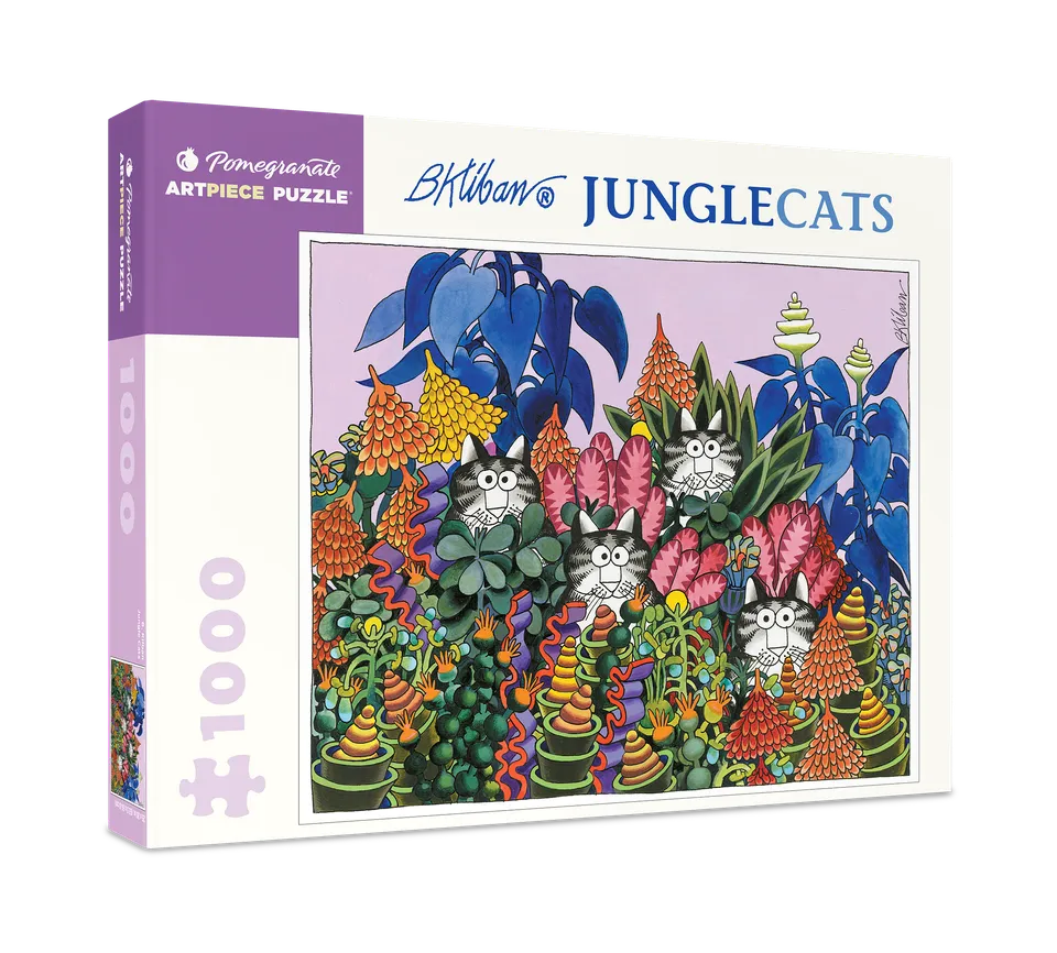 pomegranate-b-kliban-jungle-cats-puzzle-1000-teile-katzen image 1