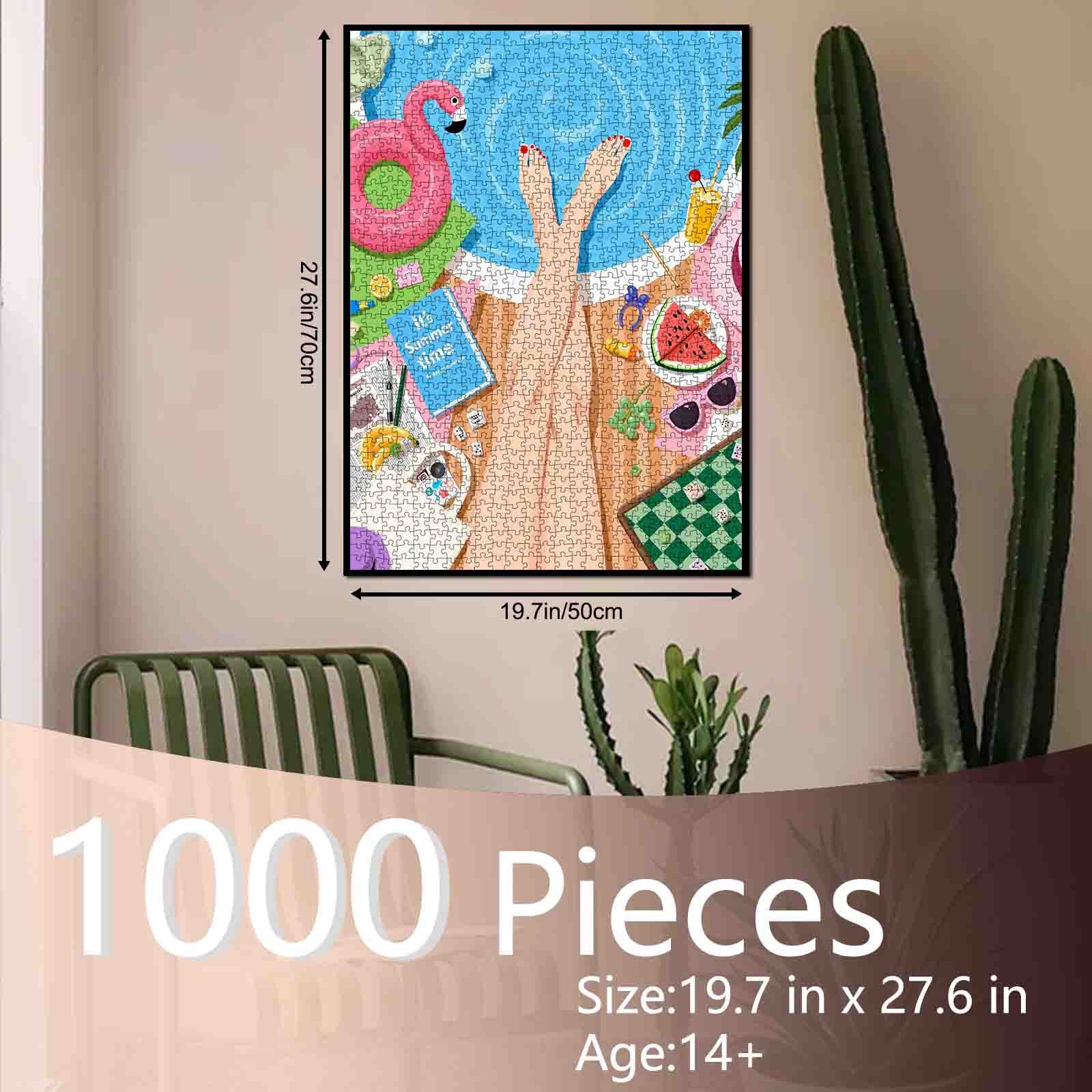 tucocoo-summer-poolside-relaxation-puzzle-1000-teile-sommer image 5