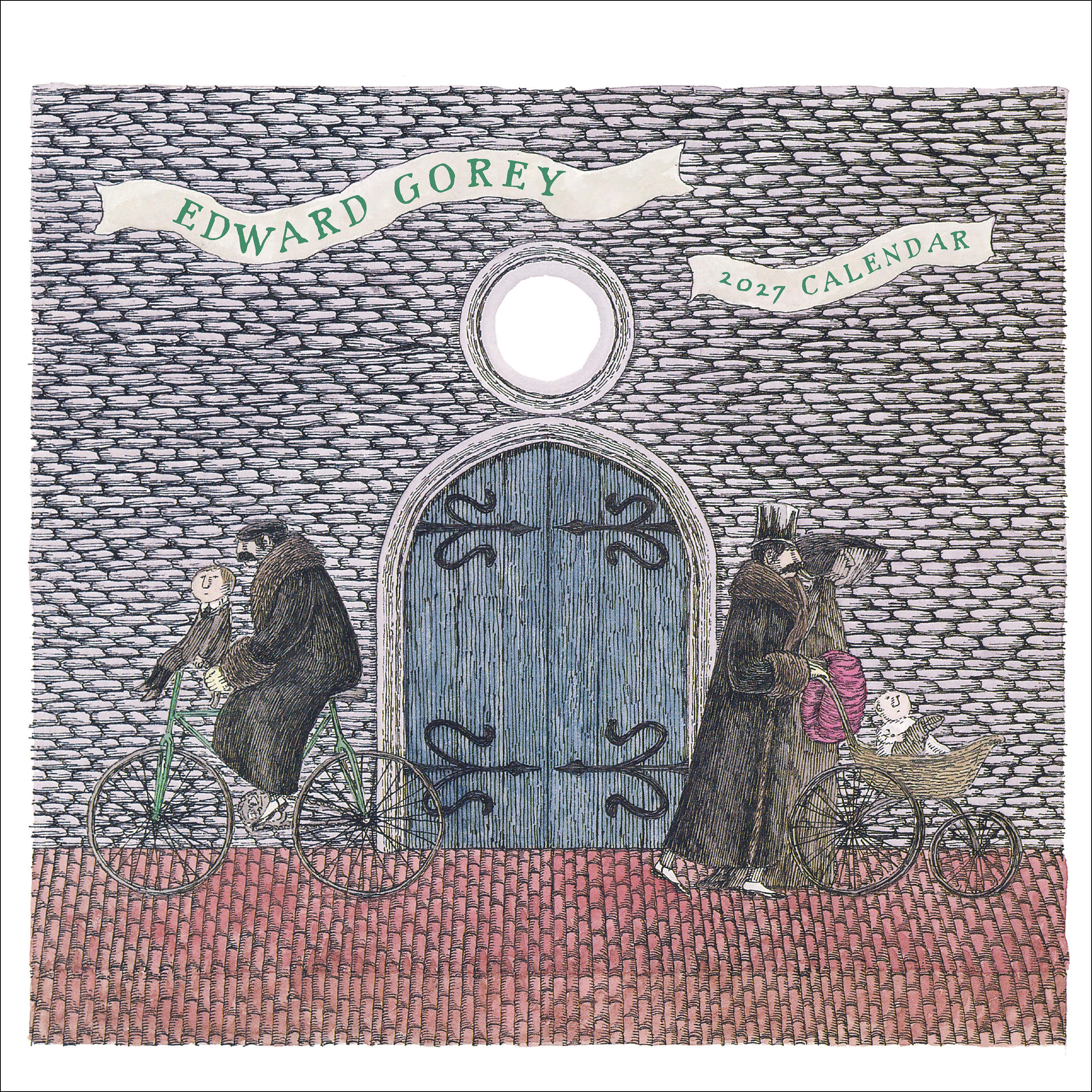 pomegranate-edward-gorey-2027-wandkalender-humor-kunst image 1
