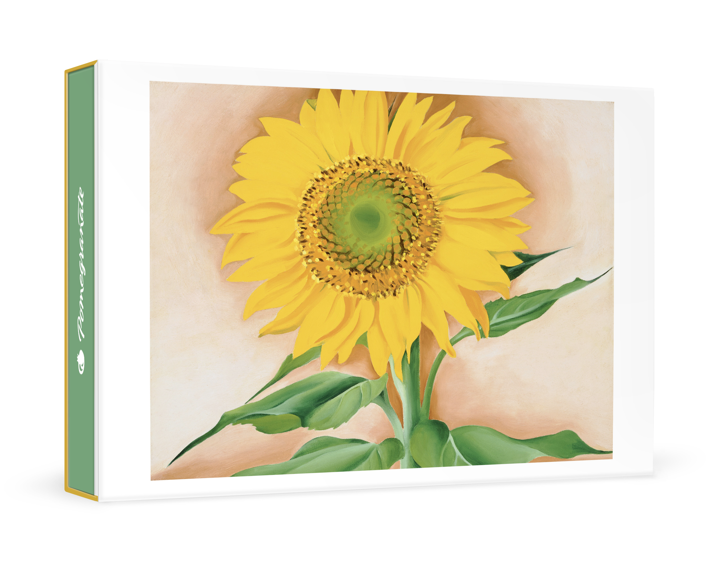 pomegranate-boxed-notecards-georgia-o-keeffe-sunflower-gru-karten-12er image 1
