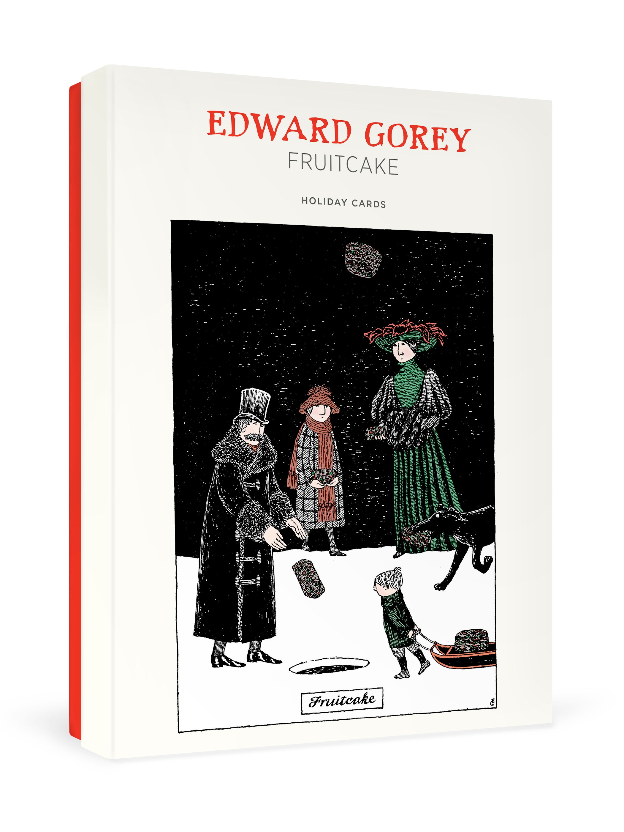 pomegranate-edward-gorey-fruitcake-weihnachtskarten-set image 1