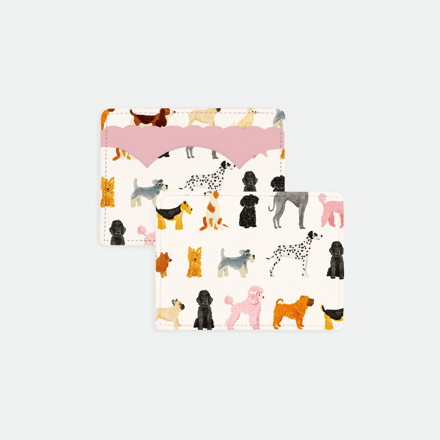 all-the-ways-to-say-dogs-kartenhalter-hunde-kunstleder image 1
