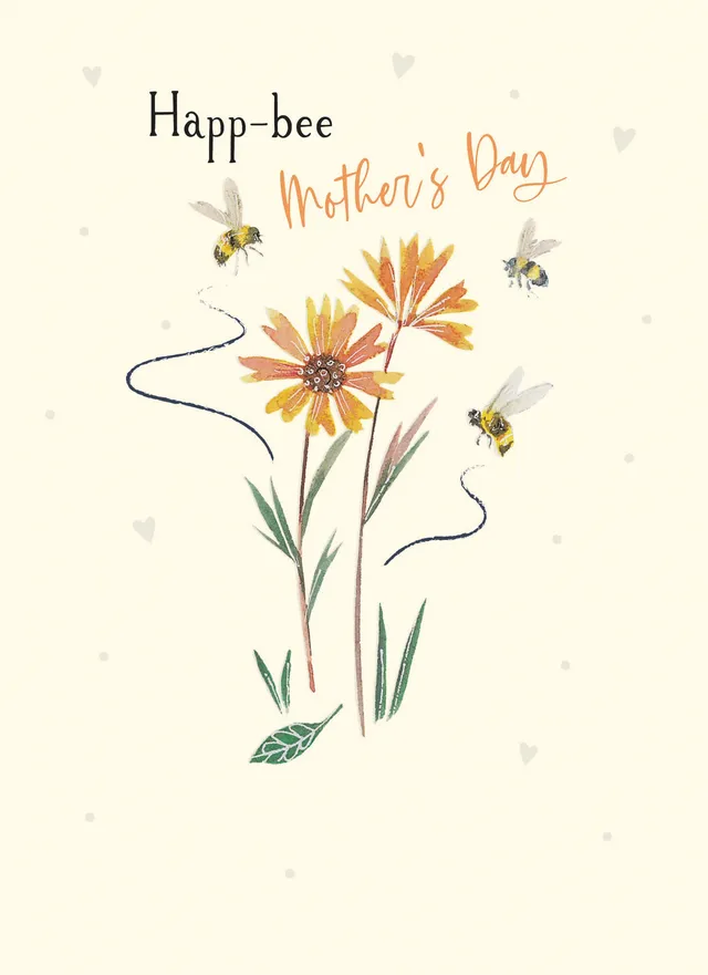 otter-house-muttertagskarte-happ-bee-biene-floral image 1