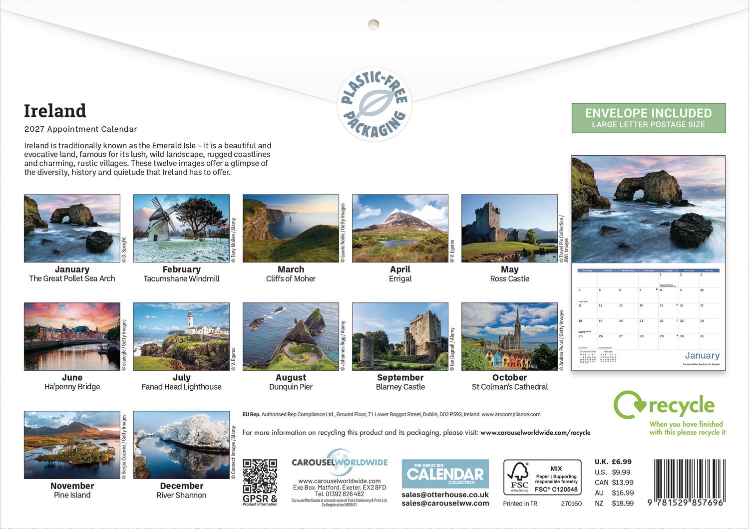 otter-house-ireland-eire-wandkalender-a4-2027 image 2