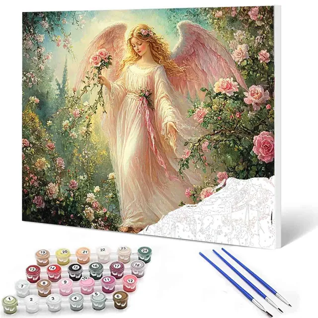 tucocoo-garden-angel-blessing-malen-nach-zahlen-40x50-engel image 1