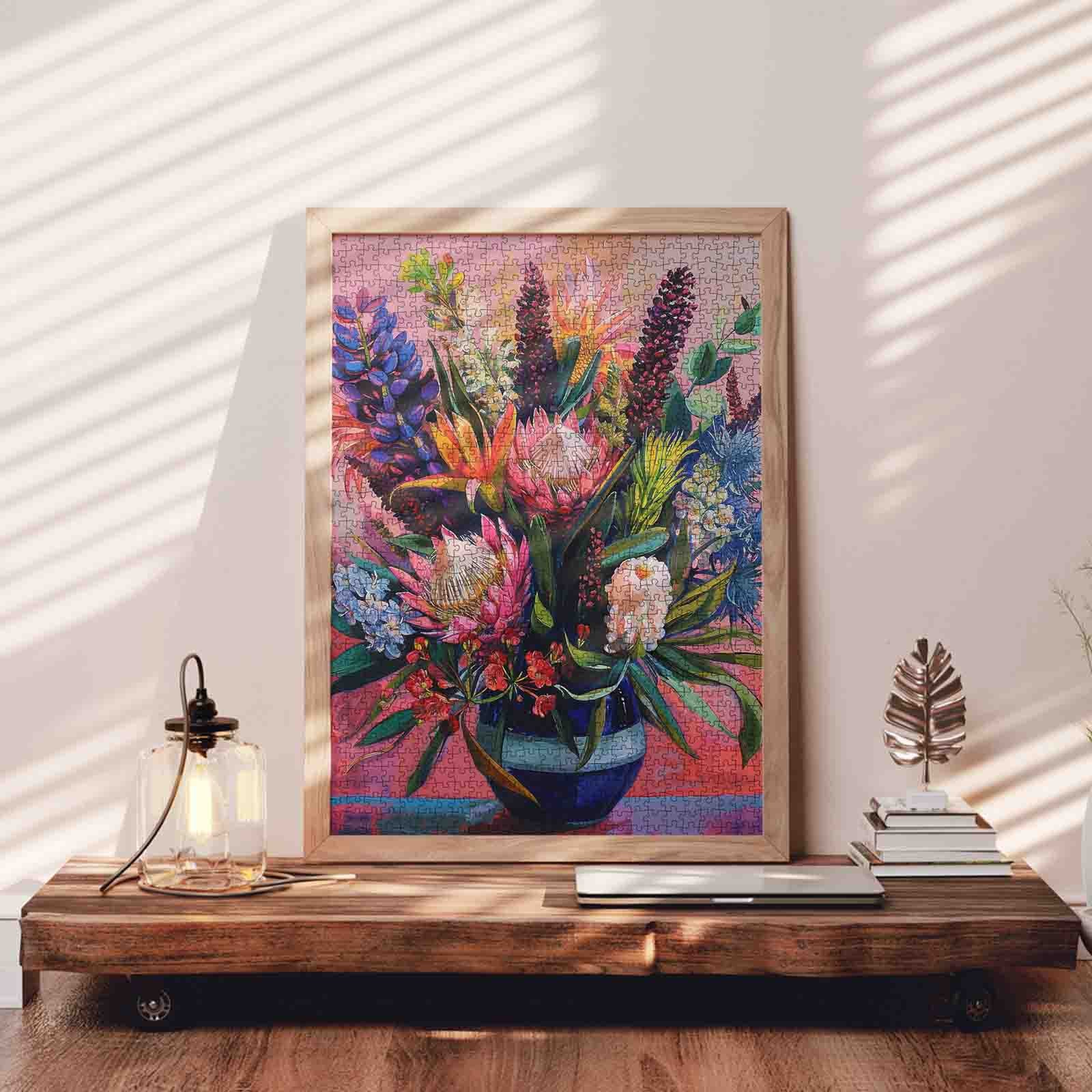 tucocoo-vibrant-bloom-blue-vase-puzzle-1000-teile-blumen image 3
