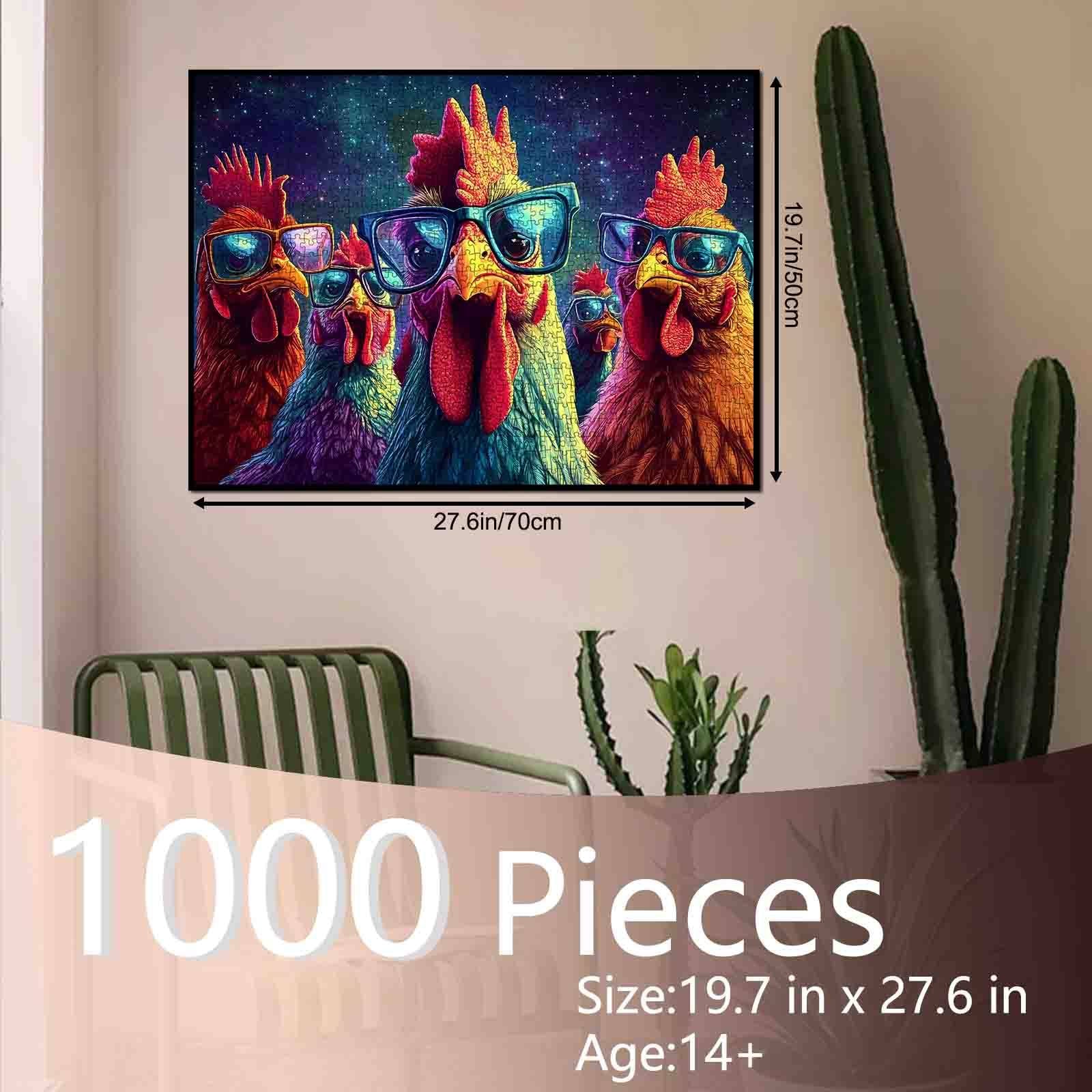 tucocoo-5-roosters-sunglasses-puzzle-1000-teile-h-hne image 5