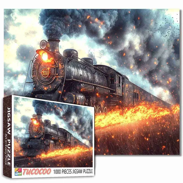 tucocoo-inferno-express-puzzle-1000-teile-lokomotive image 1