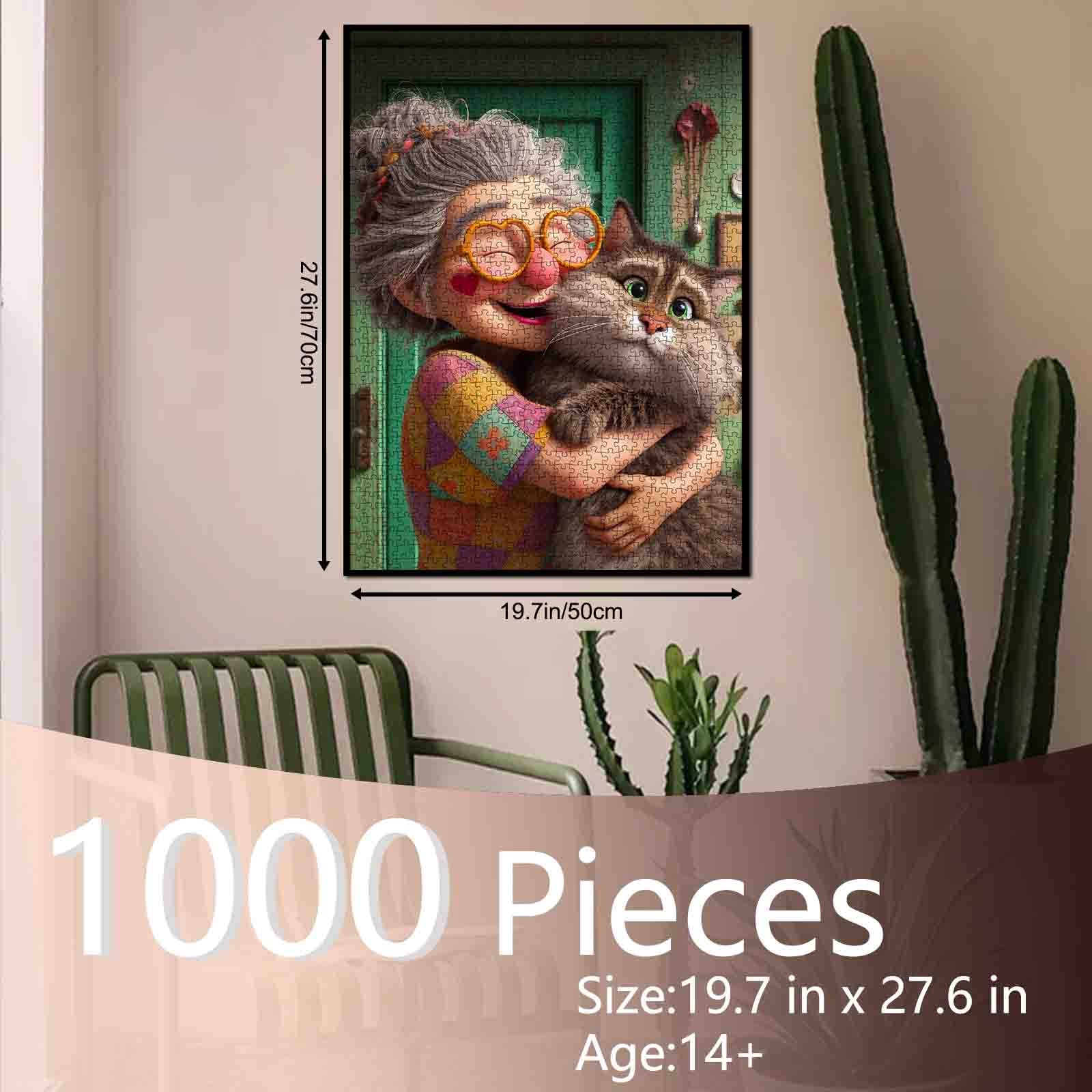tucocoo-jigsaw-puzzles-grandma-cat-puzzle-1000-teile-katze image 5