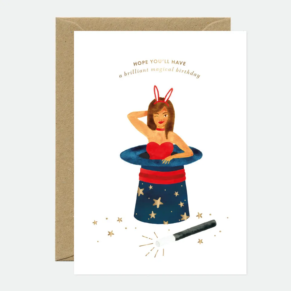 all-the-ways-to-say-magical-birthday-gru-karte-a6-gold image 1