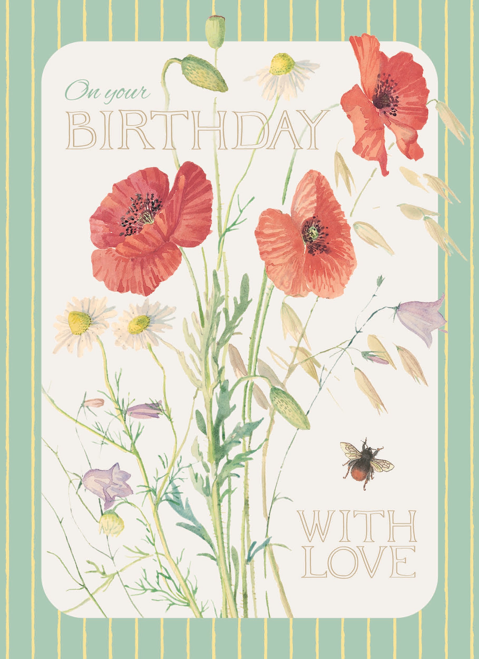 otter-house-edith-holden-on-your-birthday-geburtstagskarte-blumen image 1