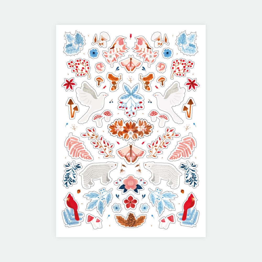 all-the-ways-to-say-white-winter-sticker-3-bogen-110-stk image 2