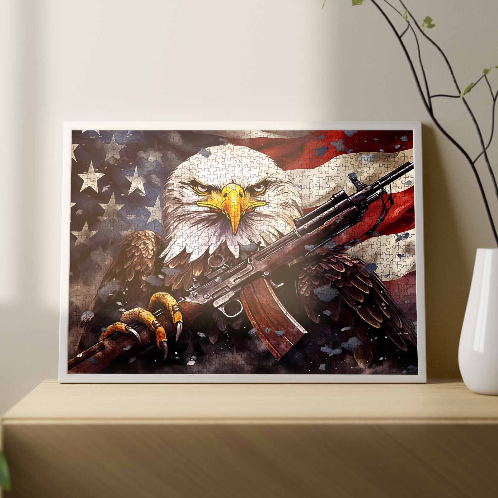 tucocoo-patriotic-eagle-warrior-puzzle-1000-teile-adler image 3
