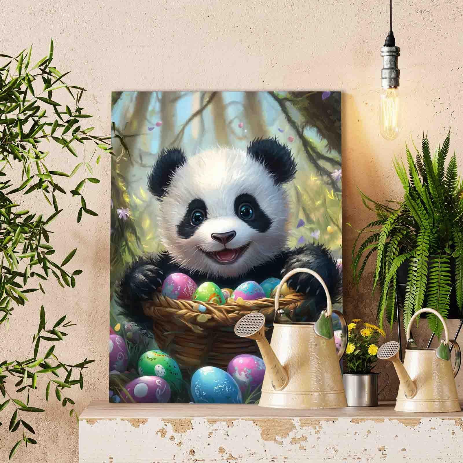 tucocoo-paint-by-numbers-happy-panda-easter-malset-40x50-ostern image 2