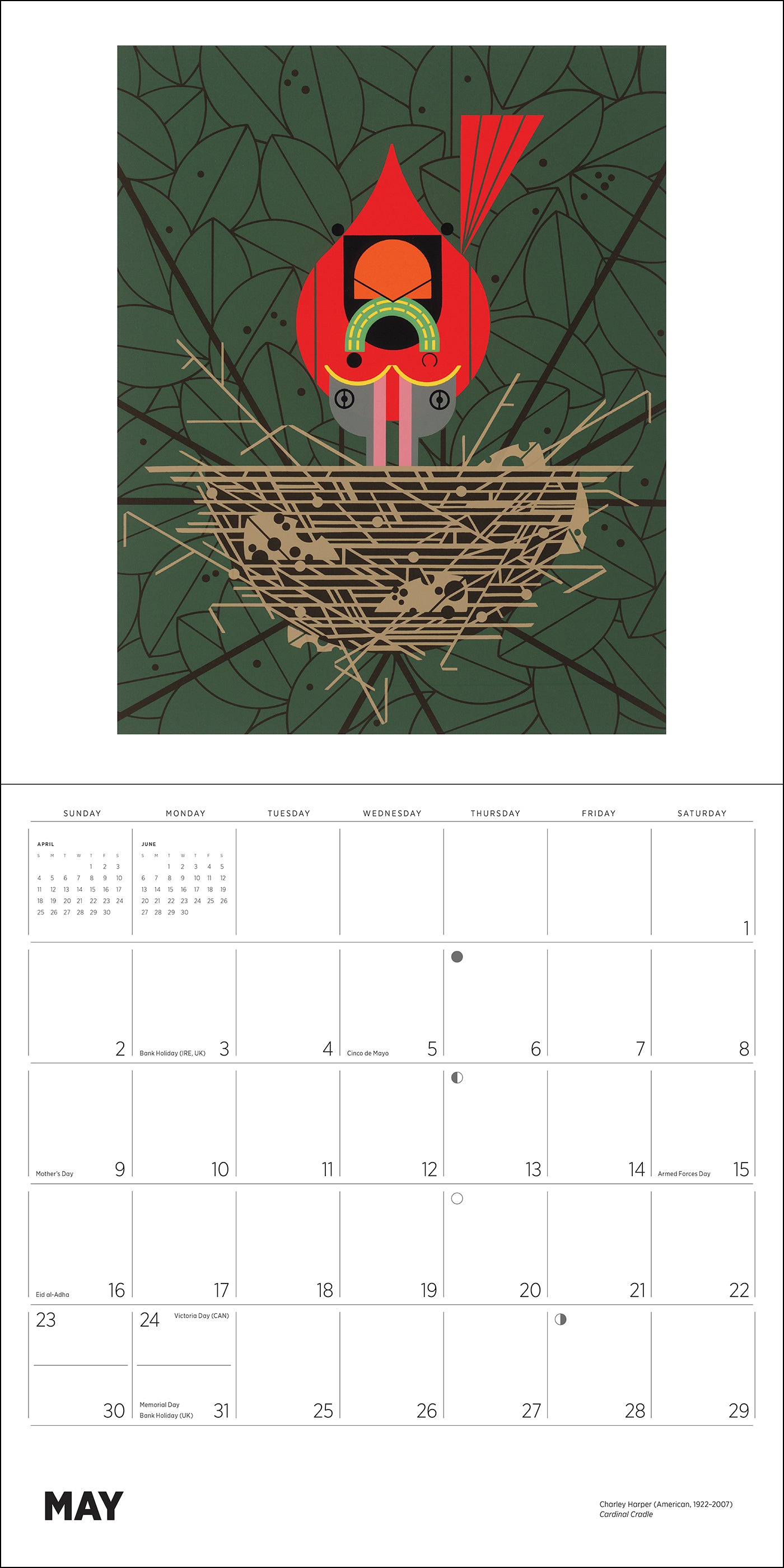 pomegranate-charley-harper-2027-wandkalender-v-gel image 6
