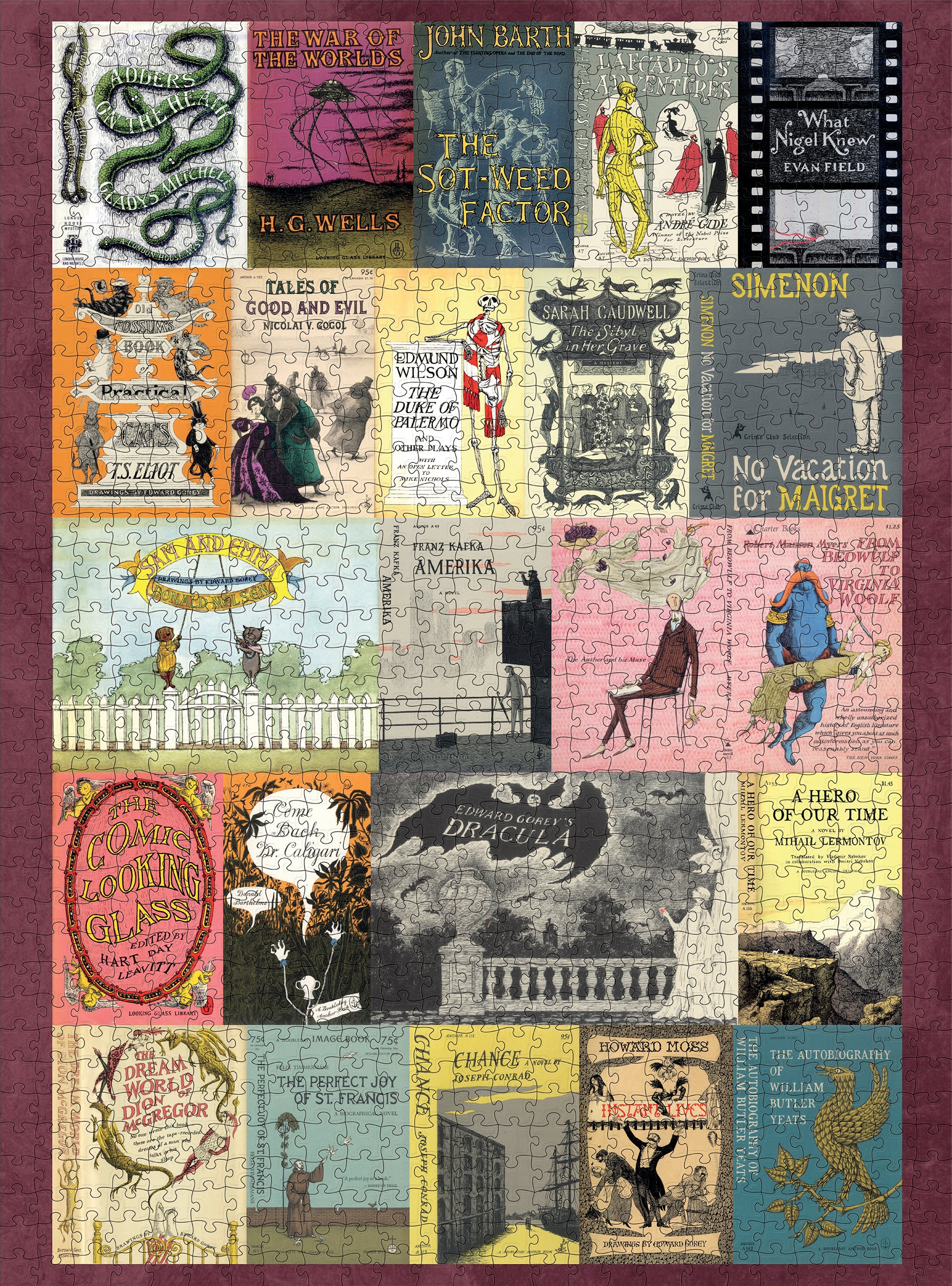 pomegranate-edward-gorey-s-book-covers-puzzle-1000-teile image 2