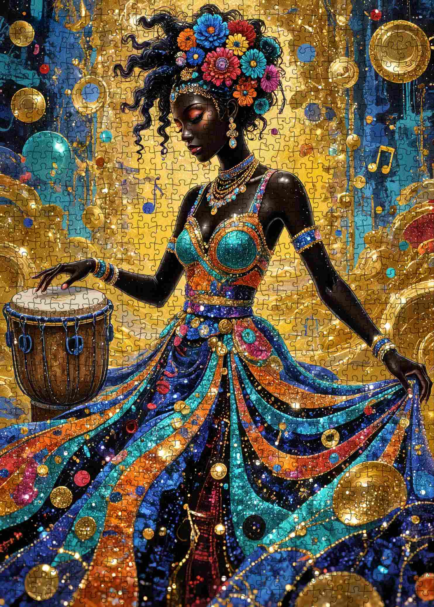 tucocoo-drumbeat-of-light-puzzle-1000-teile-trommel image 2
