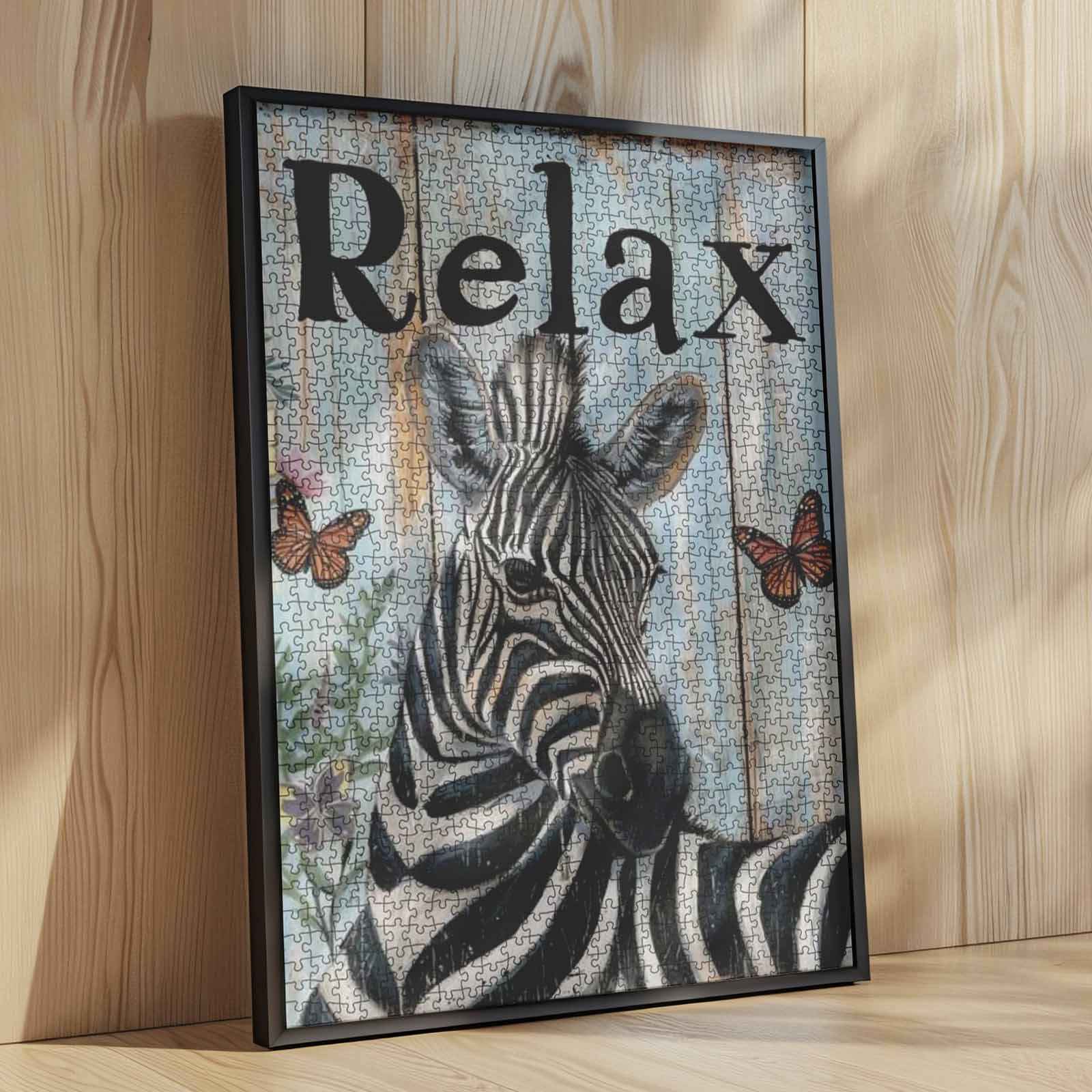 tucocoo-relax-zebra-puzzle-1000-teile-tiermotiv image 4