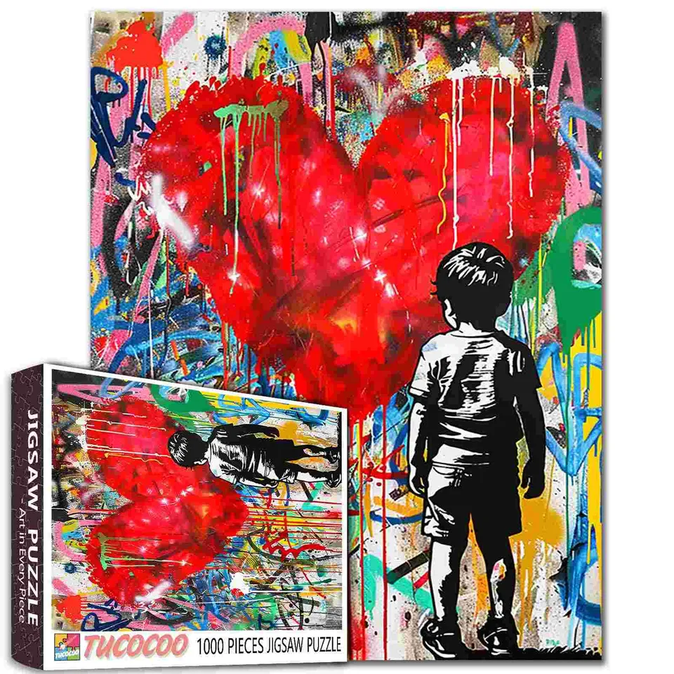 tucocoo-boy-heart-graffiti-puzzle-1000-teile-bunt image 1