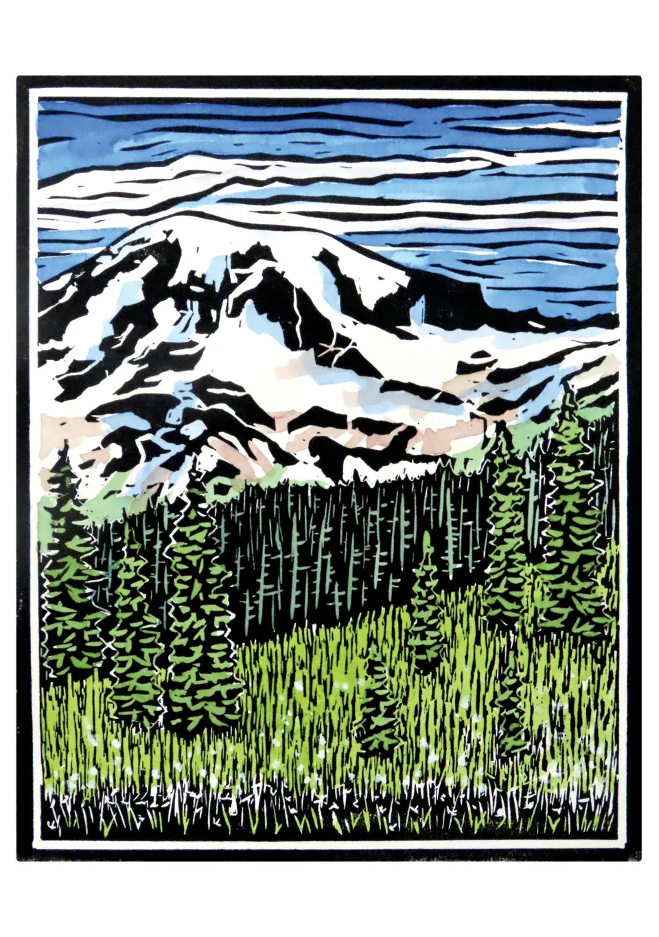 pomegranate-mt-rainier-and-subalpine-firs-karte-hashimoto image 1