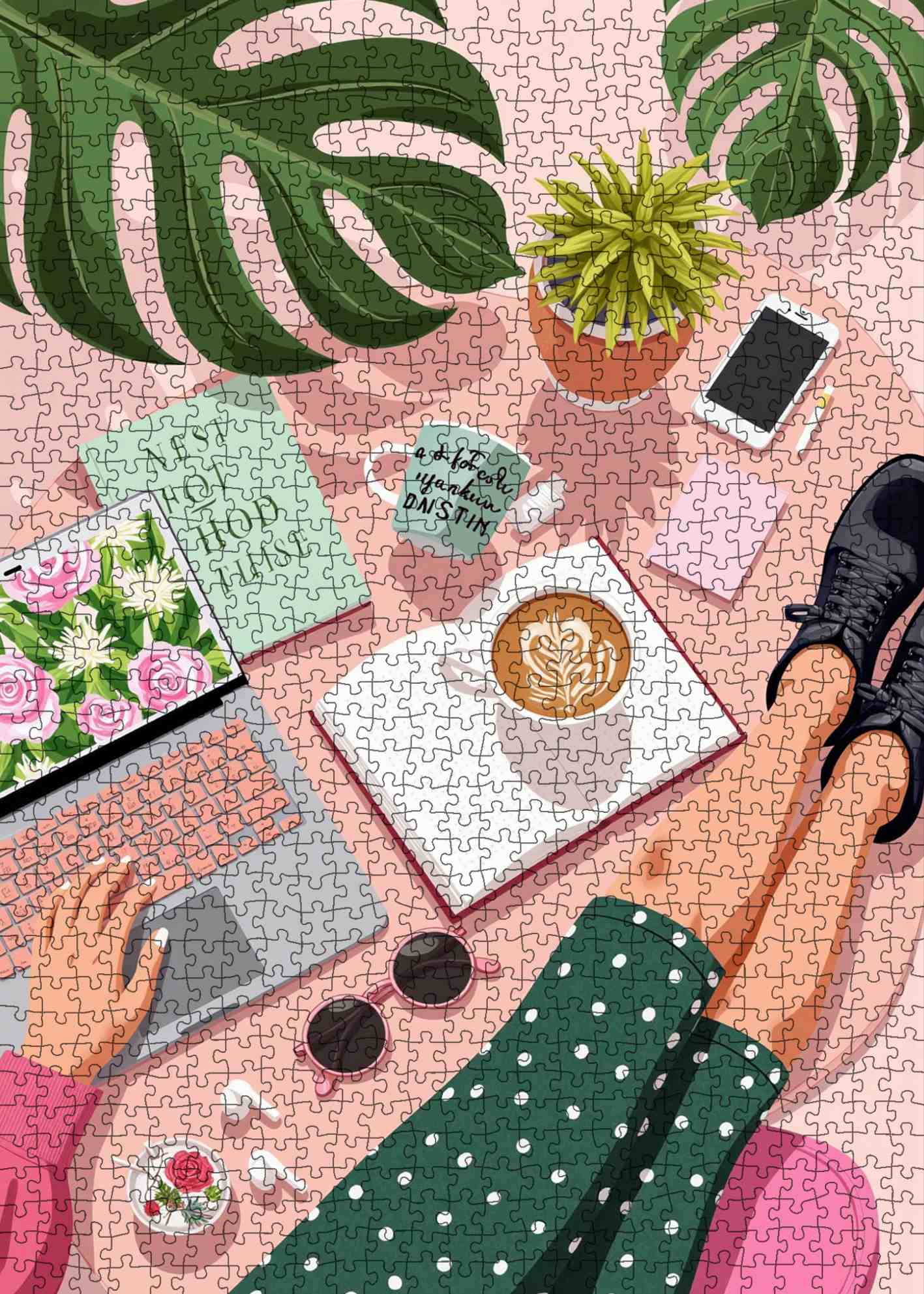 tucocoo-morning-inspiration-puzzle-1000-teile-blumen-kaffee image 2