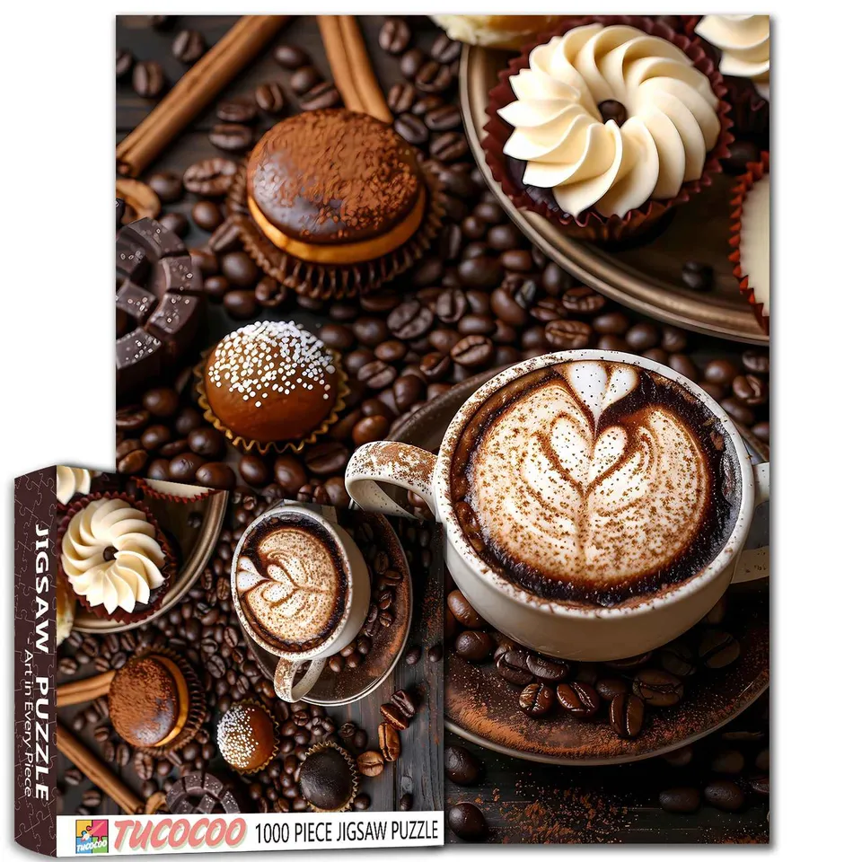 tucocoo-jigsaw-puzzles-kaffee-und-dessert-puzzle-1000-teile image 1