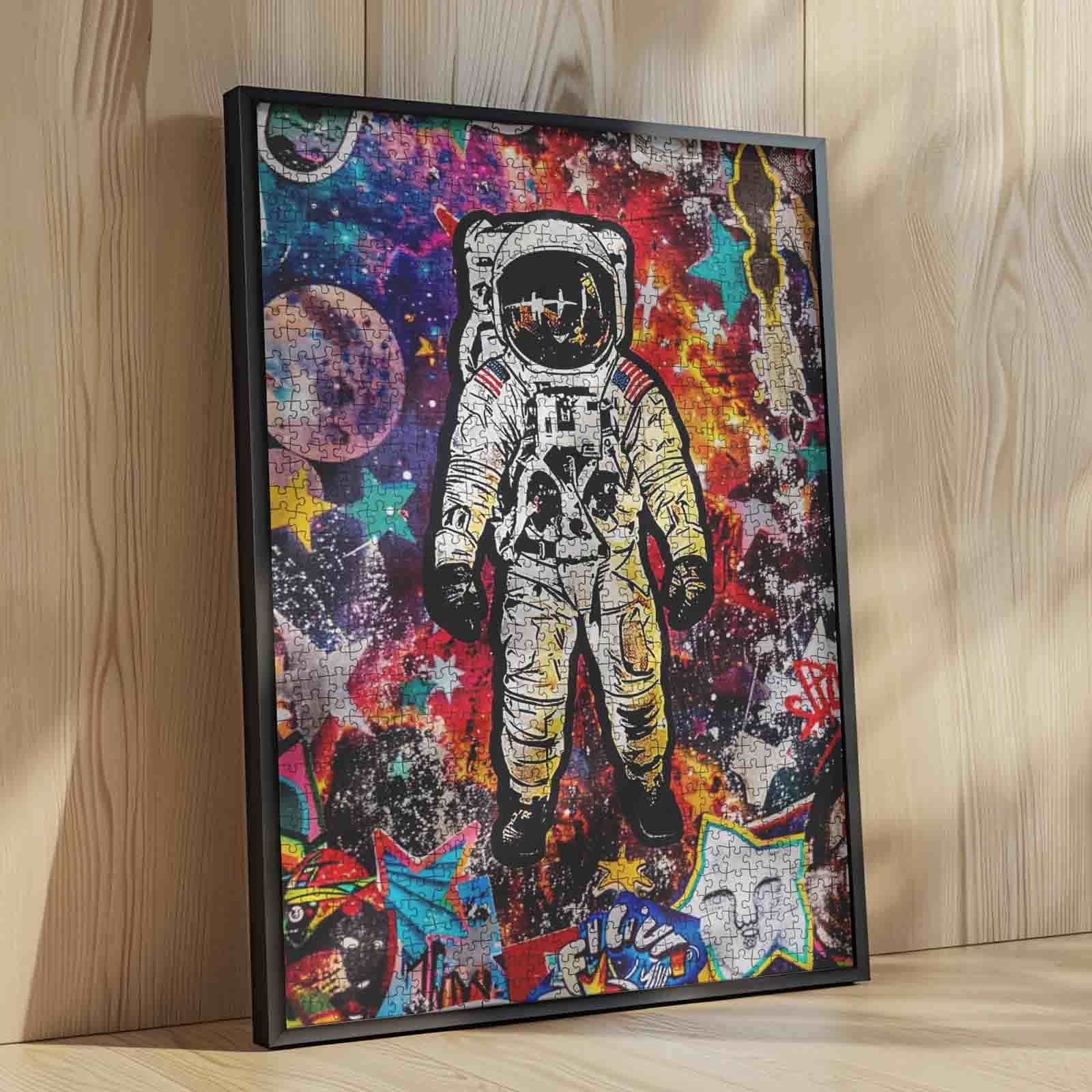 tucocoo-graffiti-astronaut-puzzle-1000-teile-streetart-neon image 4