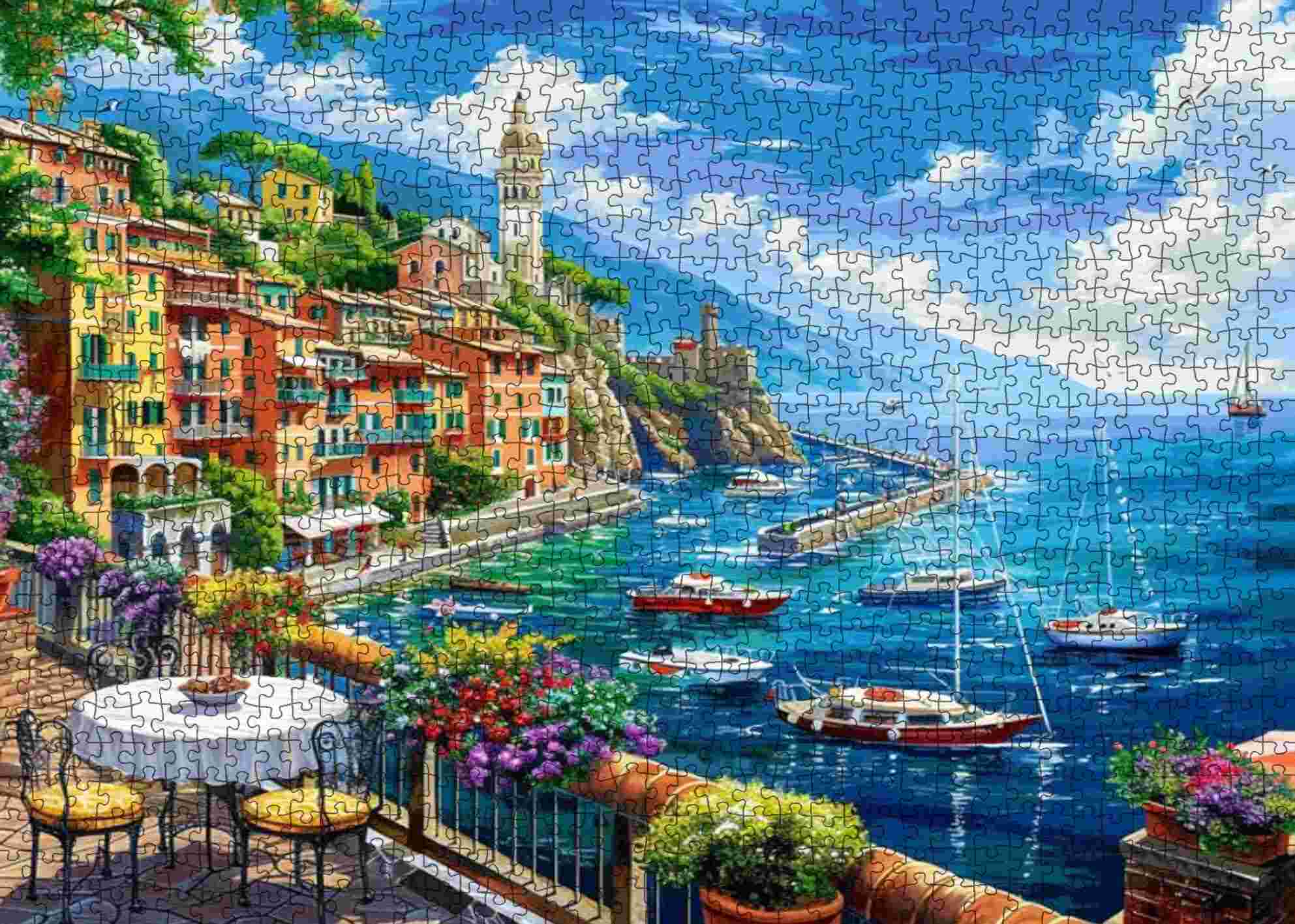 tucocoo-seaside-island-town-puzzle-1000-teile-meer-hafen image 2