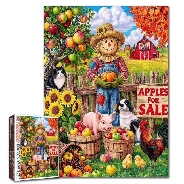 tucocoo-jigsaw-puzzles-autumn-apple-farm-harvest-puzzle-1000-teile image 1