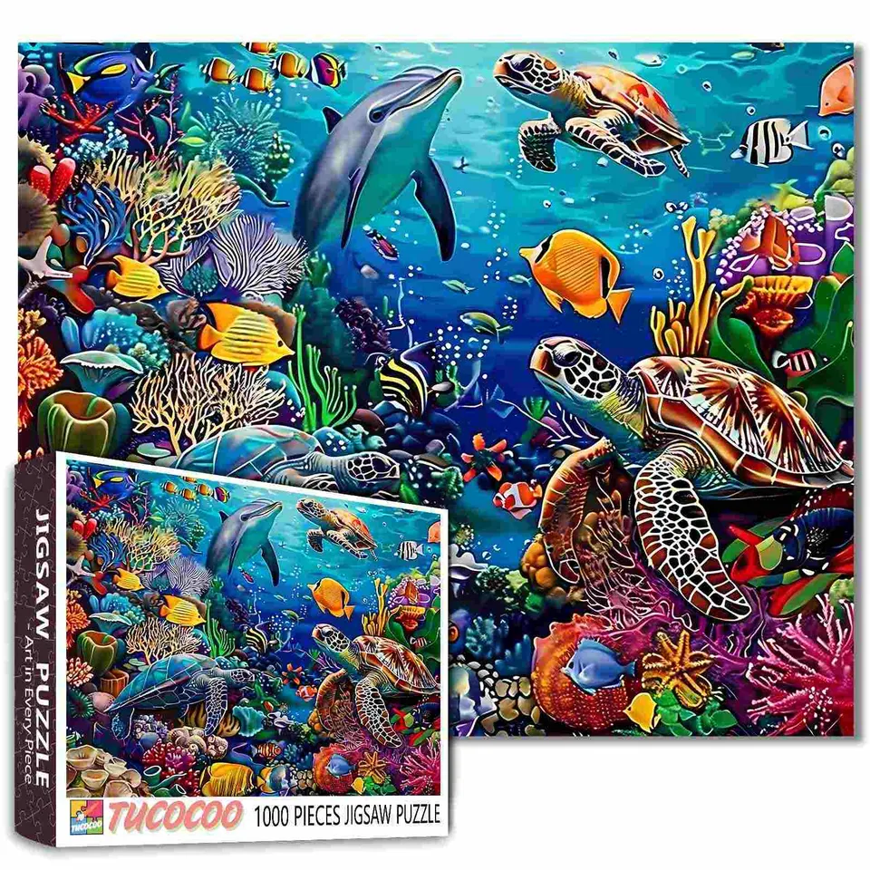 tucocoo-marine-majesty-puzzle-1000-teile-unterwasserwelt image 1