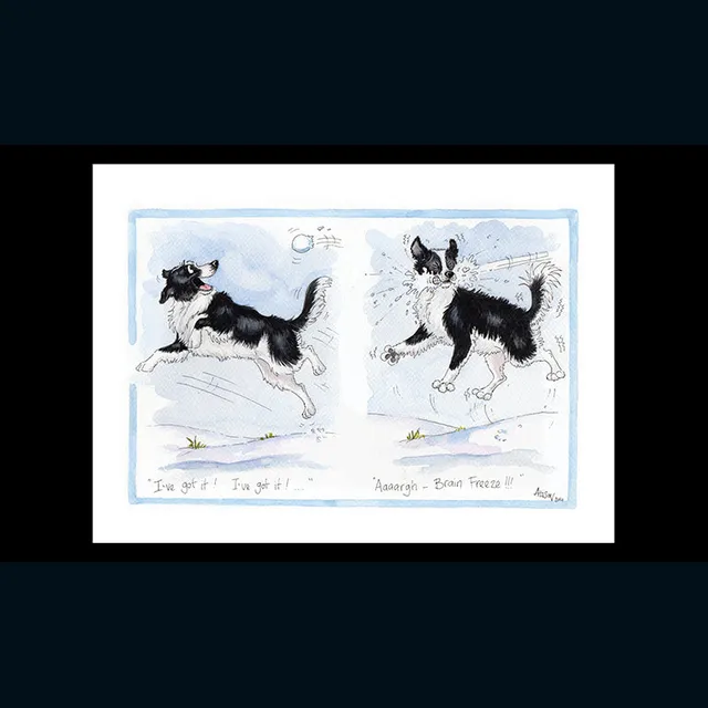 otter-house-brain-freeze-weihnachtskarte-collie-hund-schnee image 1