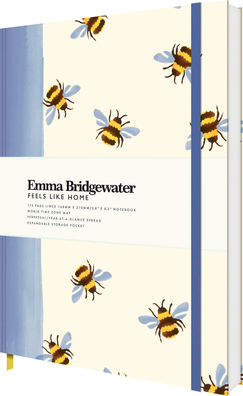 emma-bridgewater-bumblebee-notizbuch-a5-bienen image 2