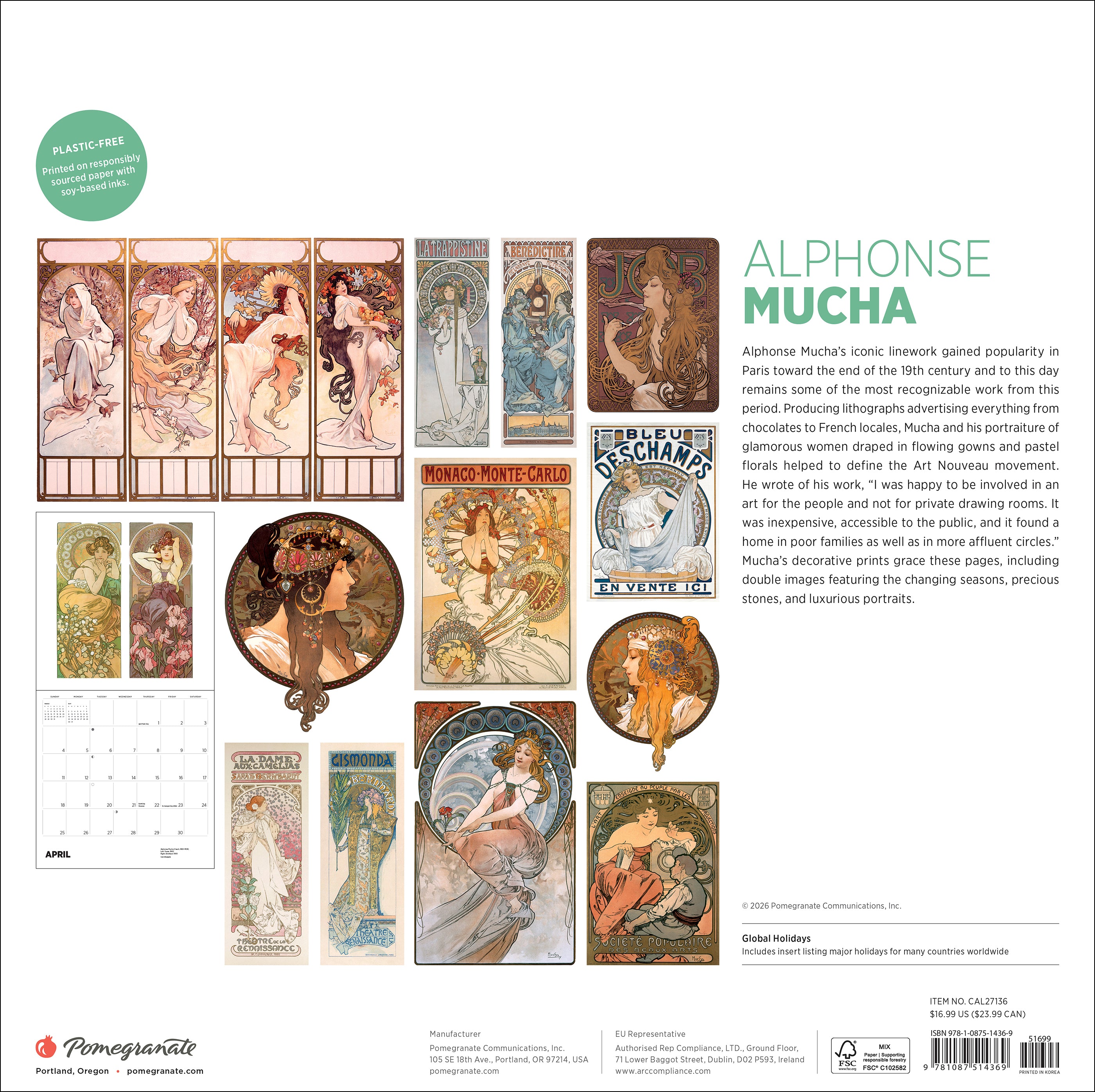 pomegranate-mucha-2027-wandkalender-jugendstil image 8