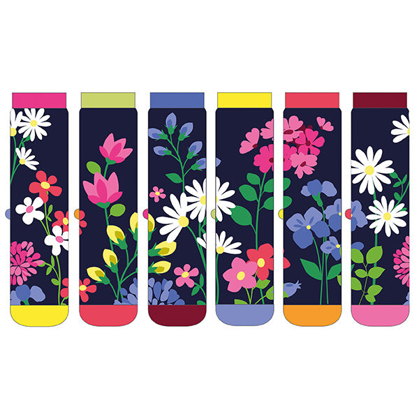 otter-house-blooming-amazing-socken-weihnachten-blumen-6er image 1