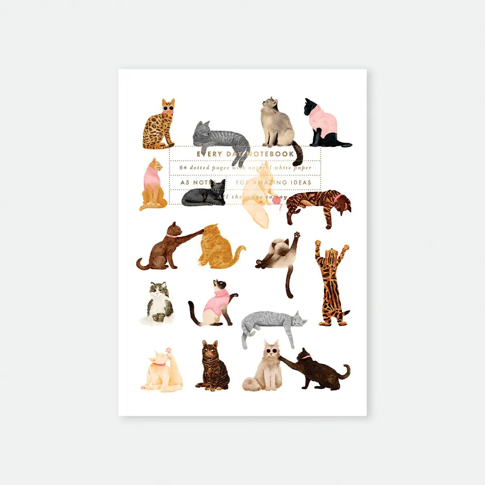 all-the-ways-to-say-meow-notizbuch-a5-katzenmotiv-made-in-france image 1
