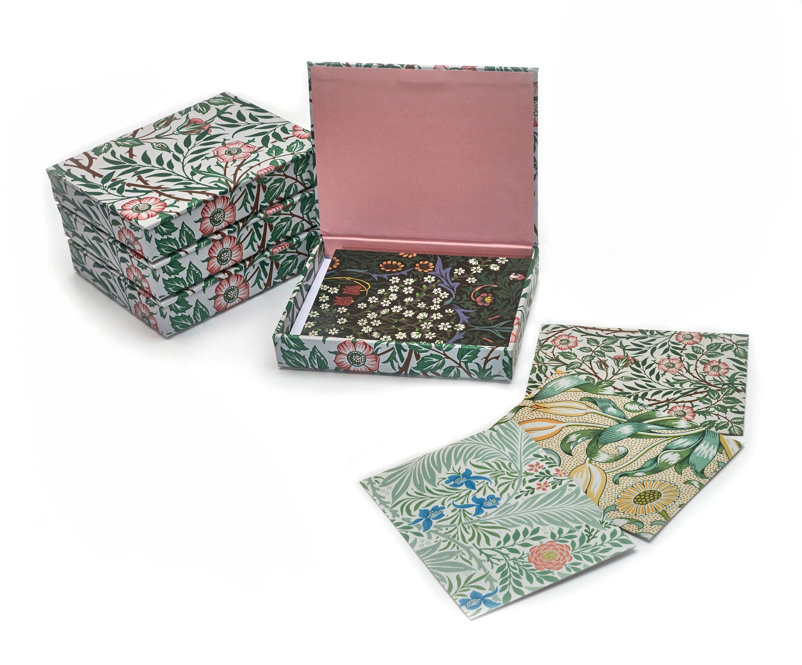 pomegranate-william-morris-kartenbox-gru-karten-florale-muster image 1