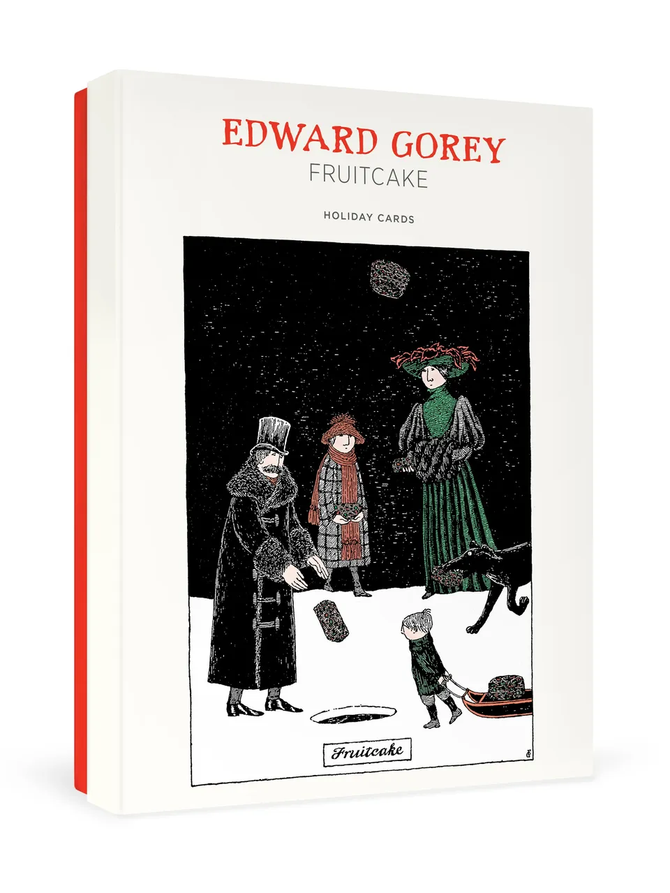 pomegranate-edward-gorey-fruitcake-weihnachtskarten-set image 1
