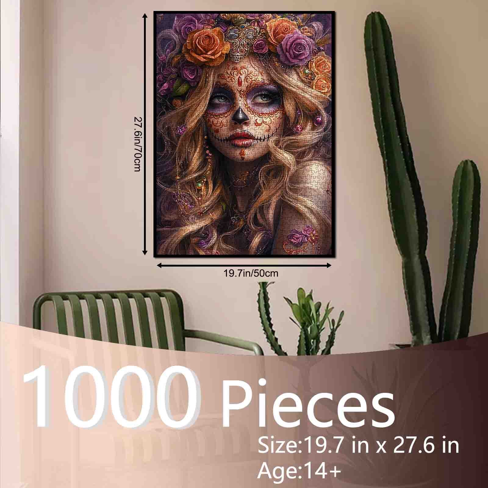 tucocoo-sugar-skull-beauty-puzzle-1000-teile-totenkopf image 5