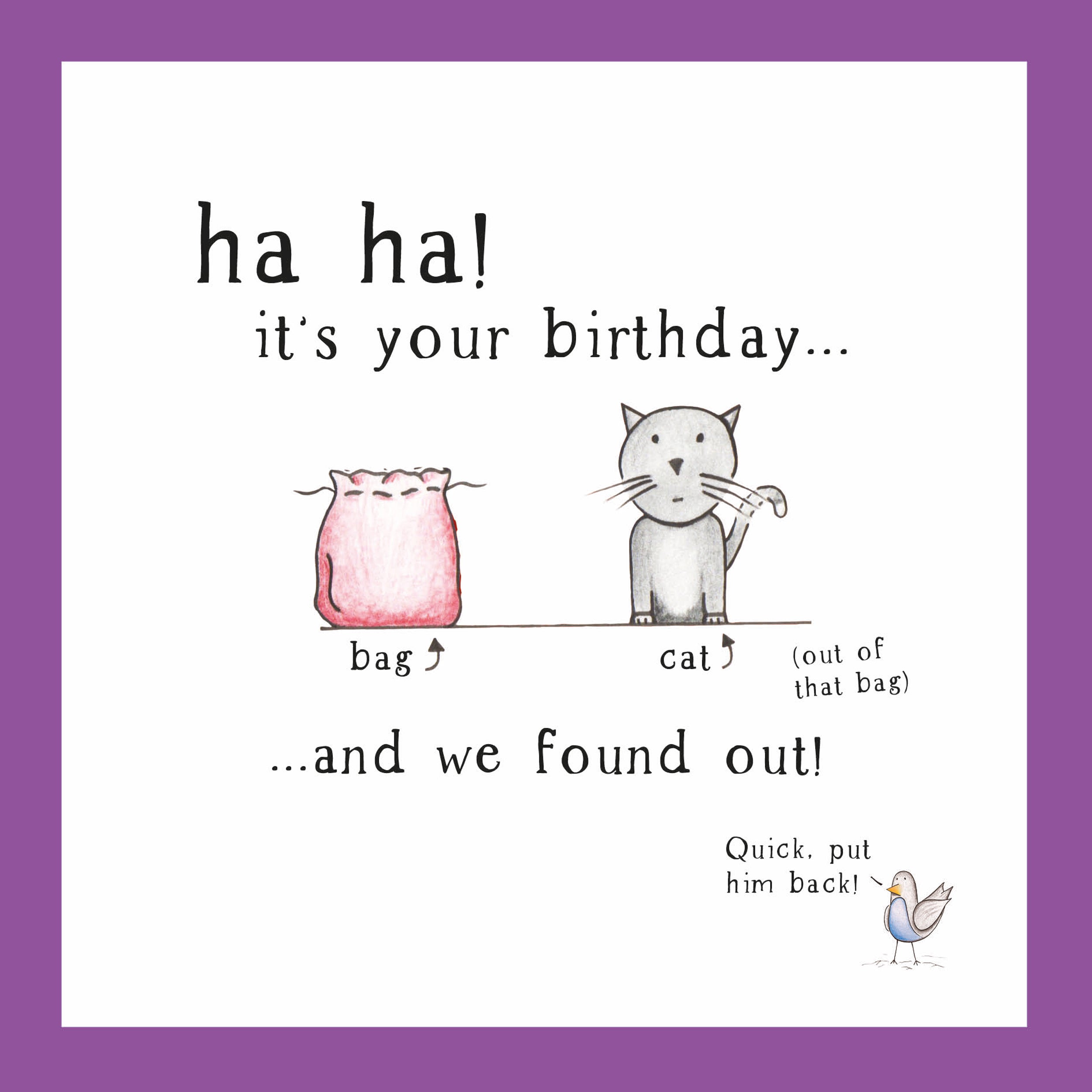 otter-house-alec-s-cards-gru-karte-cat-out-of-the-bag image 1