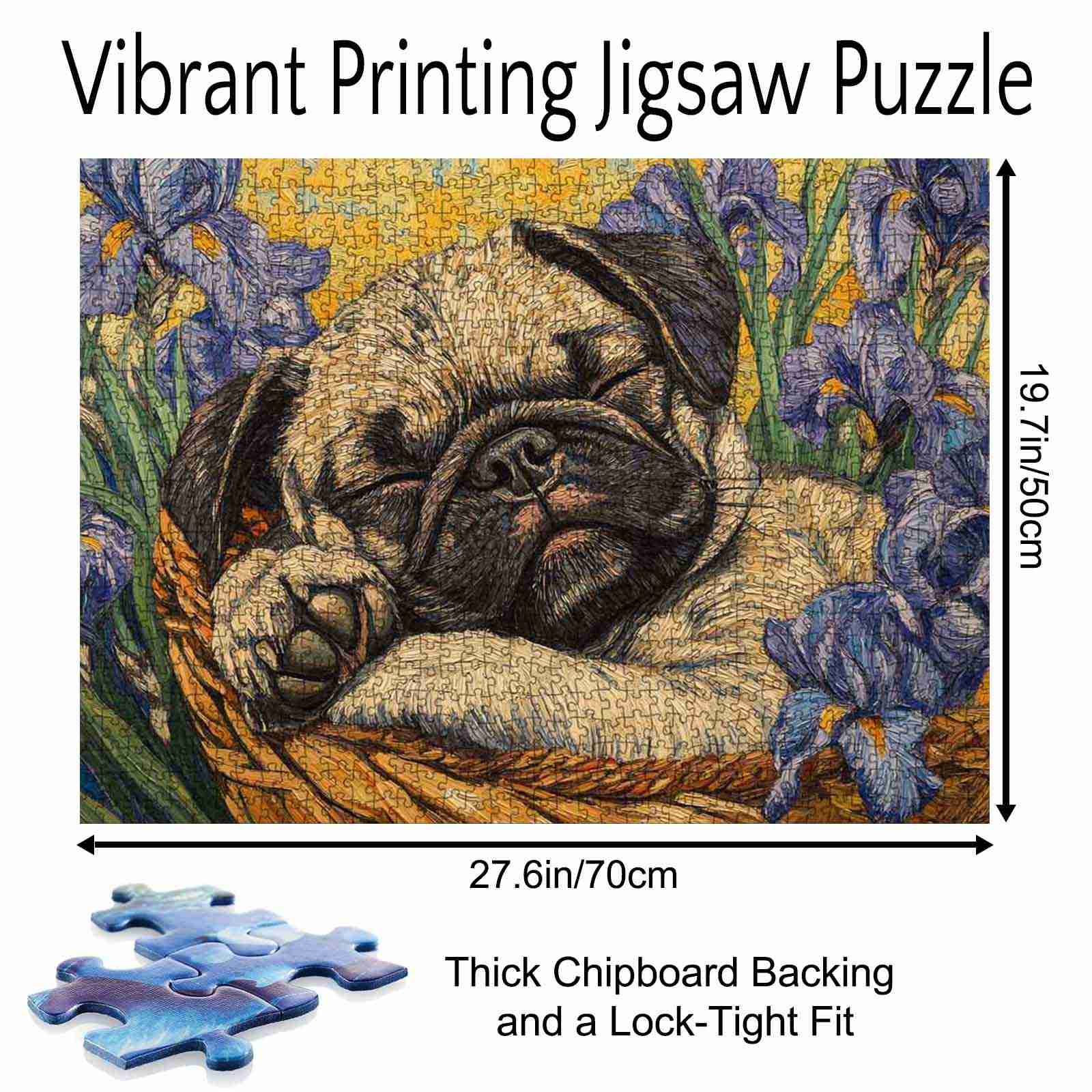 tucocoo-sleeping-pug-puzzle-1000-teile-mops image 5