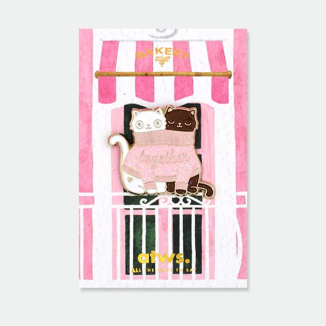 all-the-ways-to-say-together-cats-pin-katzen-emaille-34-5-mm image 1