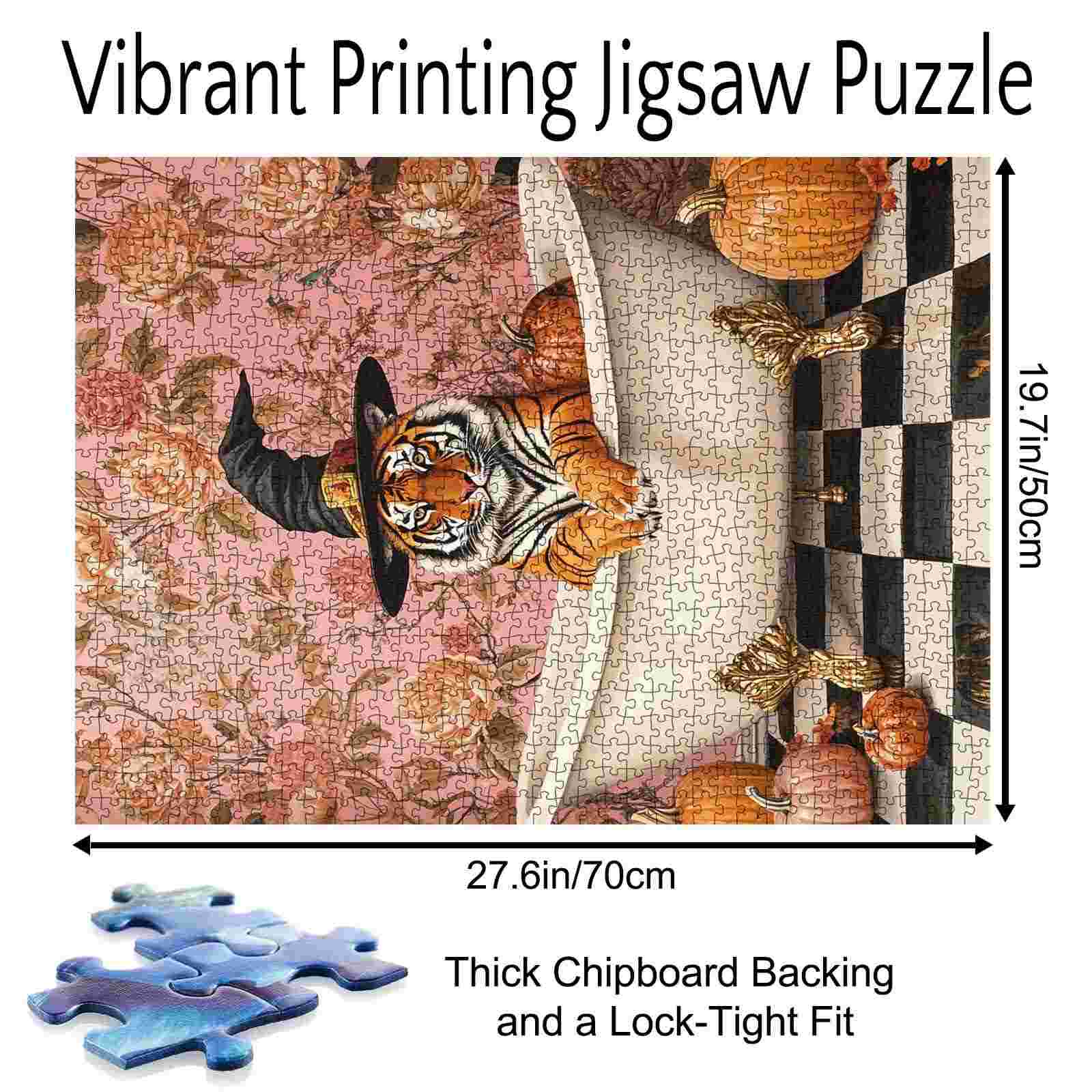 tucocoo-tiger-in-bathtub-fantasy-puzzle-1000-teile-halloween image 5