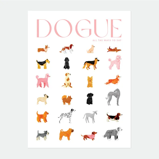 all-the-ways-to-say-dogue-poster-medium-29-7x39-7cm-hund-mode image 1