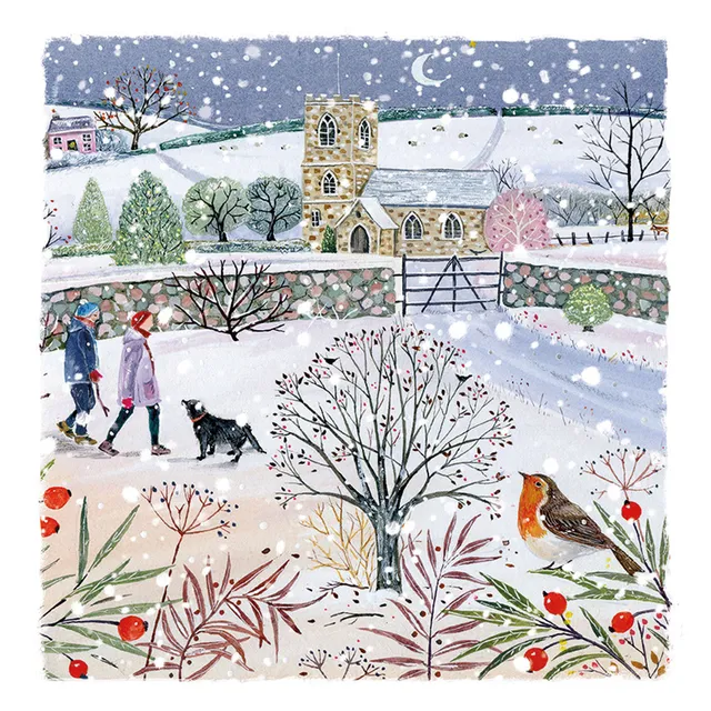 otter-house-christmas-weihnachtskarten-winter-walk-10er-pack image 1
