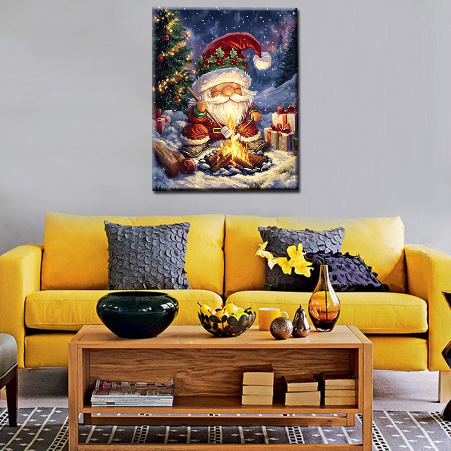 tucocoo-paint-by-numbers-cute-christmas-bonfire-night-malset-40x50-ohne-rahmen image 3