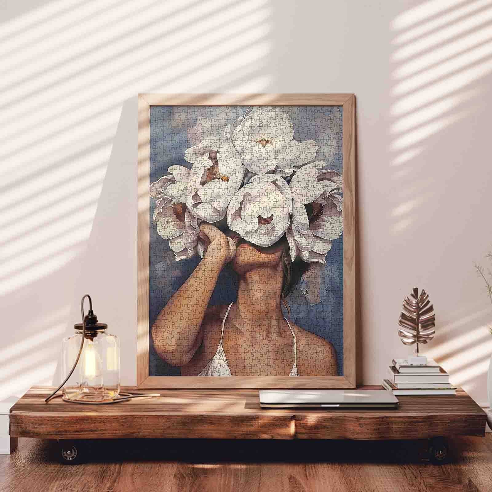 tucocoo-jigsaw-puzzles-wei-e-blume-puzzle-1000-teile-portrait image 3